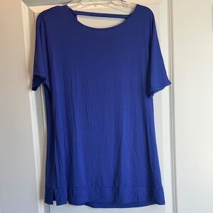 NWT royal blue top with open concept back.
